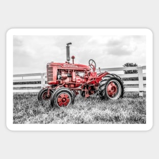 A Tractor Color Isolation Sticker